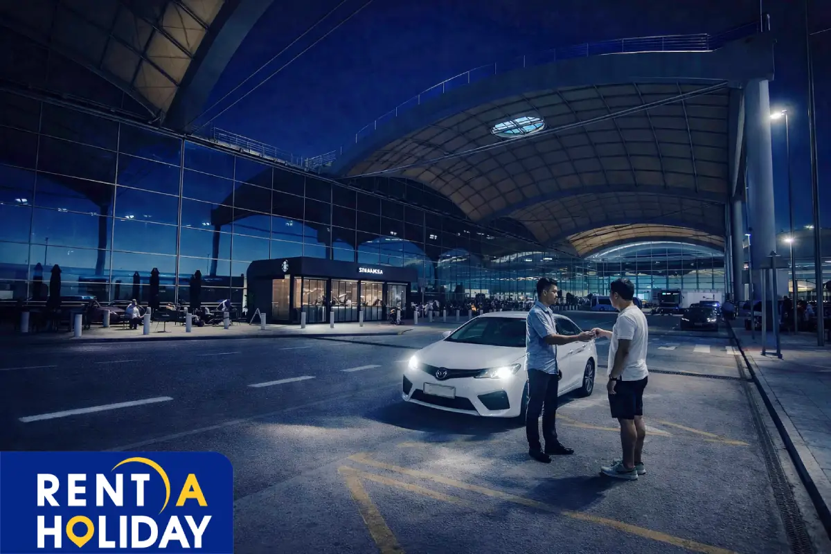 Recogida de coches por la noche en el aeropuerto de Alicante
