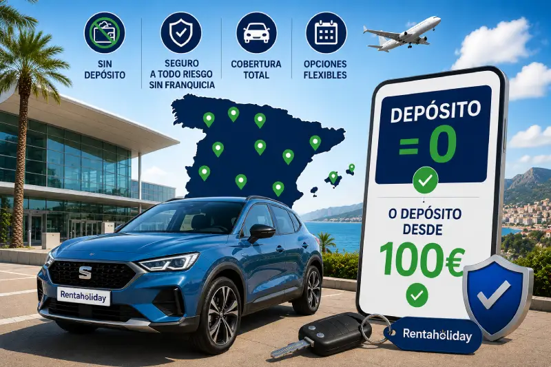 Depósitos al alquilar un coche en España en 2026