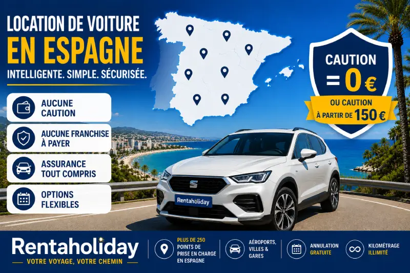 Quelle caution est réellement bloquée lors d'une location de voiture en Espagne en 2026 ?