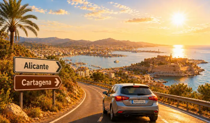 Alquiler de coches de solo ida de Alicante a Cartagena