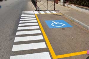 Parking lots for people with disabilities in Spain