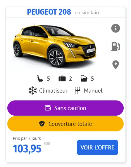 Location de voiture sans caution à l’aéroport d’Alicante