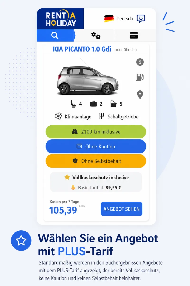 Autovermietung ohne Kaution in Murcia