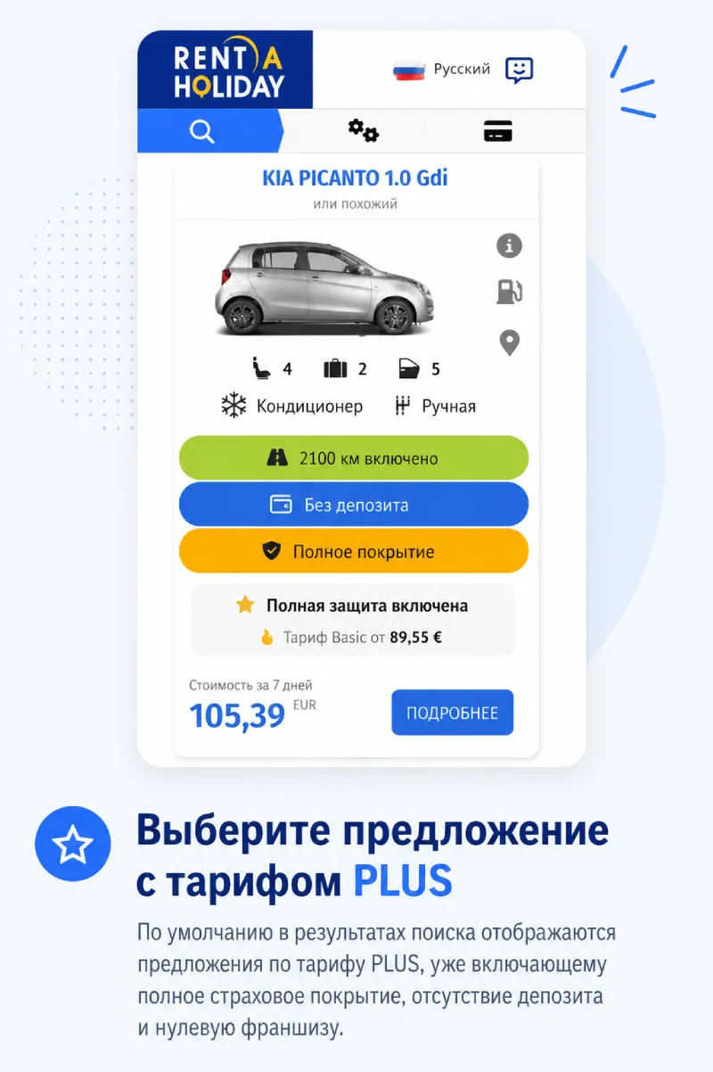 Аренда автомобиля в Мурсии без депозита