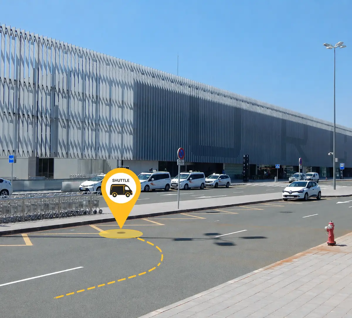 Recogida del coche de alquiler en el Aeropuerto de Murcia