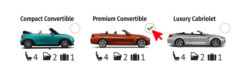 How to rent a convertible in Tenerife